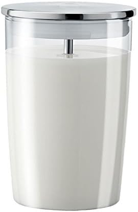 WUYAN Glass Milk Container, Clear.Glass milk storage container is perfect for use with the Jura Automatic Coffee Centers.