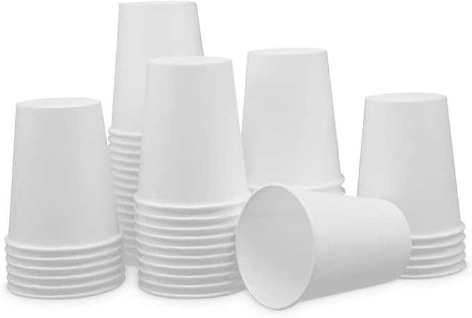 Paper Cups 8 oz 1000 Pack for Coffee & Tea Made in USA | Bulk 1000 Count for Home, Office, Restaurants & Parties | Recyclable Disposable 8 Ounce To-Go Cups for Hot Drinks