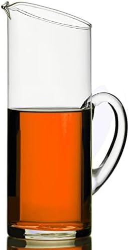 Glass Water Pitcher with Spout – Elegant Serving Carafe for Water, Juice, Sangria, Lemonade, and Cocktails – Crystal-Clear Glass Beverage Pitcher.