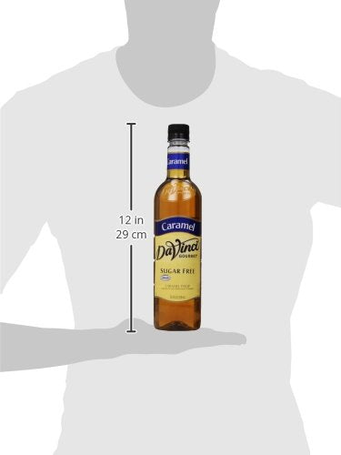 DaVinci Gourmet Sugar Free Caramel Syrup, 25.4 Ounce (Pack of 9)