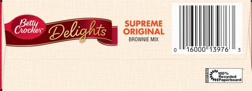 Betty Crocker Delights Supreme Original Brownie Mix, 16 oz.