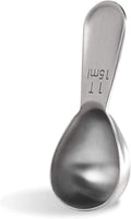 18/8 Stainless Steel Coffee Scoop: U-Taste 1 Tablespoon Metal Measuring Spoon, Short Handled Measure Scooper for Ground Coffee, Bean, Espresso, Powder, for Canister (Silver, 1Tbsp/15ml)