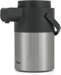 Tiken Airpot Coffee Dispenser with Pump - 74oz/2.2L Thermal Coffee Carafes for Hot Beverage - Stainless Steel Insulated Thermos Carafe, Silver