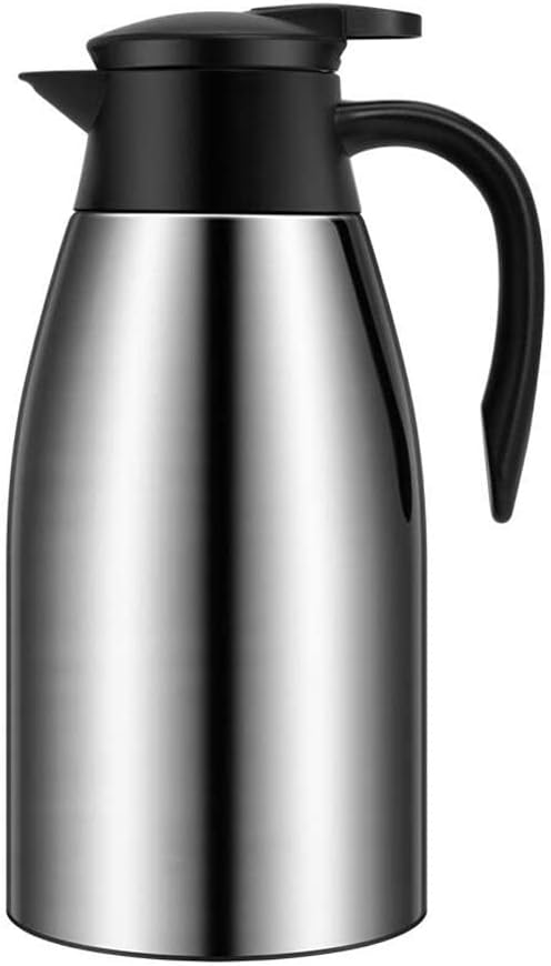 68oz Coffee Carafe Airpot Insulated Coffee Urn Stainless Steel Vacuum Thermal Pot Flask for Coffee, Hot Water, Tea, Hot Beverage - Keep 12 Hours Hot, 24 Hours Cold