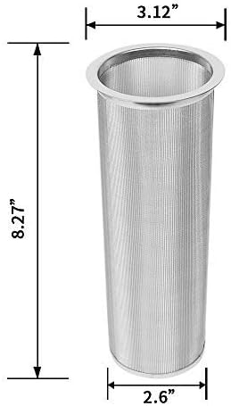 UPTRUST Cold Brew Coffee Maker Filter for 2Quart/64ounce Wide Mouth Mason Jar-Iced Coffee&Tea&Fruit Maker (Jar NOT Included)
