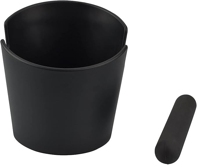 HOMEE Coffee Knock Box 4.8 Inch Shock-Absorbent Durable Barista Style Knock Box With Removable Knock Bar and Non-Slip Base Gift (Round)
