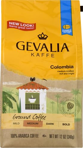 Gevalia Colombian Medium Roast Ground Coffee (12 oz Bag) (Pack of 3)