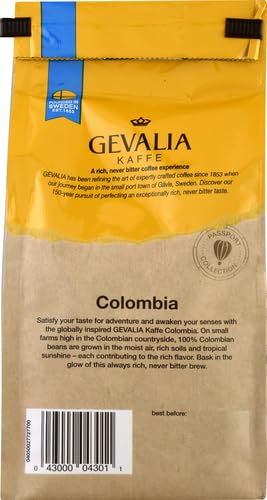 Gevalia Colombian Medium Roast Ground Coffee (12 oz Bag) (Pack of 3)