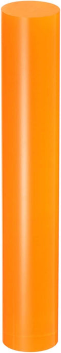HARFINGTON Acrylic Clay Roller 6 Inch x 1 Inch Solid Non-Stick Plastic Round Tube Roller Polymer Clay Rod Fondant Rolling Pin for Shaping, Sculpting, Modeling DIY Crafts, Orange