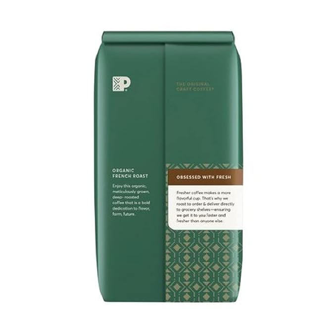 PEET'S Organic Ground French Roast, 32 Oz