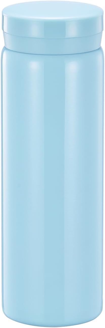 10oz Mini Water Bottle Stainless Steel Thermos Small Flask - Insulated Vacuum, Leak Proof, Keeps Drinks Hot/Cold - Ideal for Coffee, Tea, Water - Light Blue