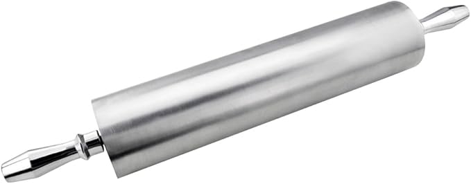 New Star Foodservice 37500 Extra Heavy Duty Restaurant Aluminum Rolling Pin, 13", Silver