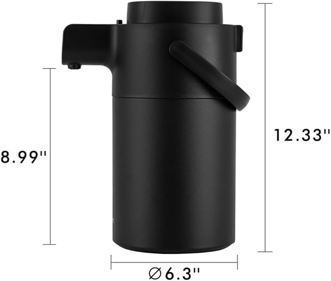 Airpot Coffee Dispenser with Pump - Coffee Carafes for Keeping Hot - Beverage Dispenser - 102oz/3L Thermal Coffee Carafe for Hot Liquids - Stainless Steel Insulated Coffee Thermos Carafe