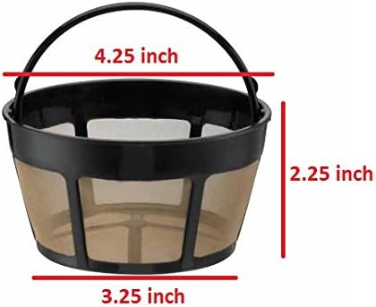 GOLDTONE Reusable 8-12 Cup Basket Coffee Filter fits Hamilton Beach Coffee Makers and Brewers. Replaces your Hamilton Beach Reusable Coffee Filter - BPA Free