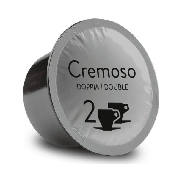 Bristot Cremoso Double Espresso Capsules – Medium Roast – Intense, Creamy, Full-Bodied – 11.2g – Compatible with Lavazza Blue Machines – 50 Count*