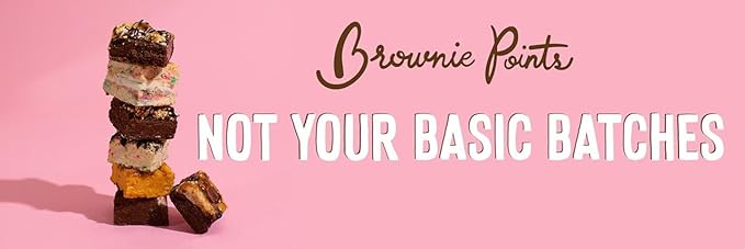 Brownie Points Baby Brownies, 50-Individually Wrapped, Fine and Fresh Ingredients, Gift Box and Gifts Baskets for all Occasions, Fudge Chocolate Brownies, Baked from Scratch, Gourmet Sweet Desserts