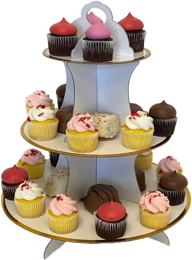White Cupcake Stand, 3 Tier Cupcake Stand