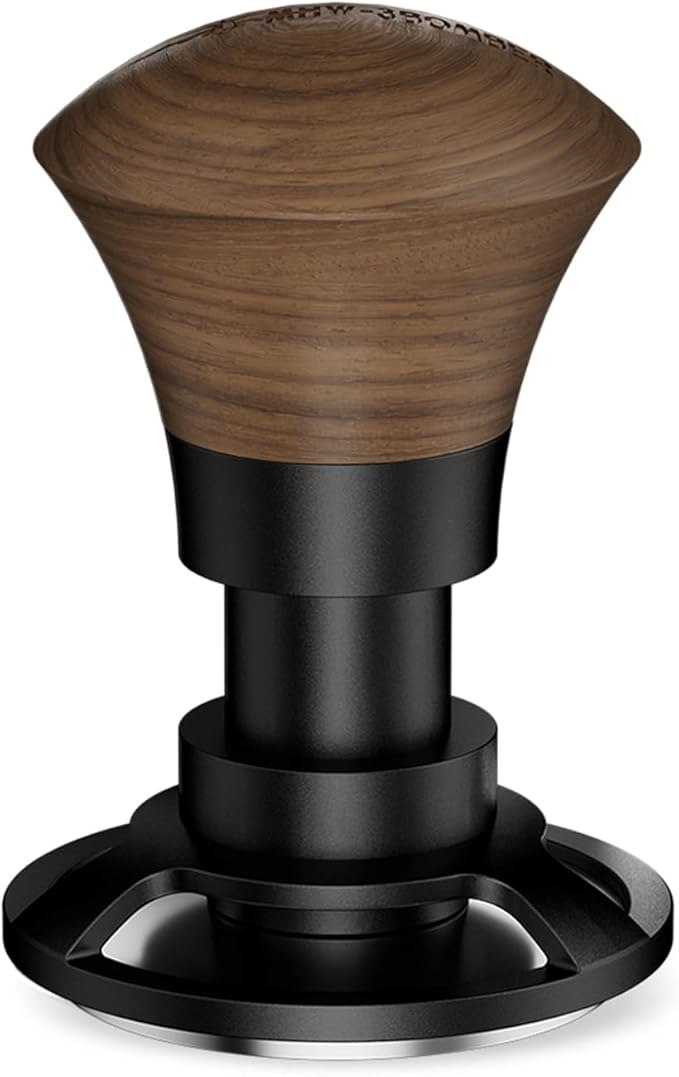 MHW-3BOMBER 58.35mm Espresso Tamper - 30lbs Coffee Tamper with Sound Feedback for Barista, Walnut Tamper Tool Espresso Hand Tamper with 3 Spring Loaded Fits 58mm Portafilter, Thread Base, T5164T-OS