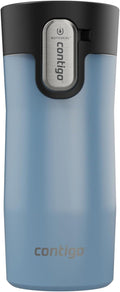 Contigo AUTOSEAL West Loop Vacuum-Insulated Stainless Steel Travel Mug with Easy-Clean Lid, 12oz, Glacier Frosted Pearl