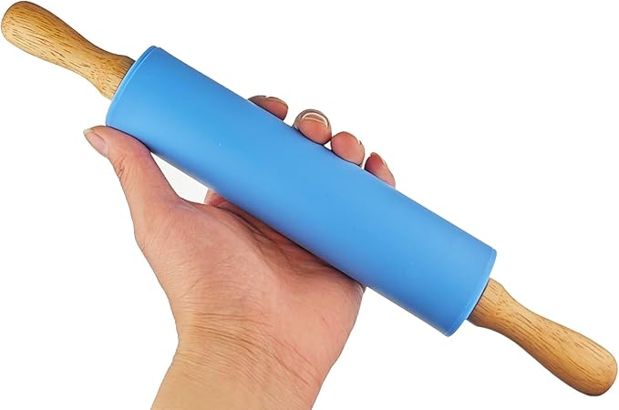 6 Pack Small Rolling Pin for Kids, Kids Rolling Pin for Home Kitchen (6 colors) (12 Inch)