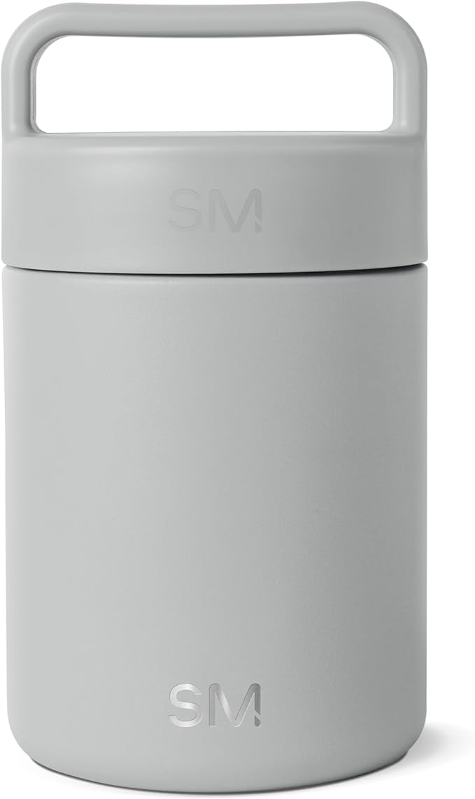 Simple Modern Food Jar for Hot Food | Reusable Stainless Steel Vacuum Insulated Leak Proof Lunch Storage for Smoothie Bowl, Soup, Oatmeal | Provision Collection | 12oz | Ice Gray