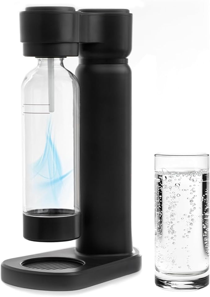 Carbonated Water Maker – Portable Soda Maker Machine for Sparkling Water & Fizzy Drinks – Iceless Soda Carbonator for Home & Kitchen Use