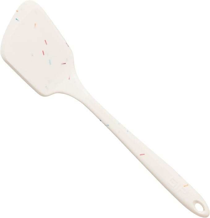 GIR: Get It Right Silicone Spatula Turner - Mini 11 In Sprinkles - Seamless One-Piece Nonstick Heat-Resistant Rubber Spatula for Cooking & Baking - Dishwasher-Friendly Kitchen Utensil