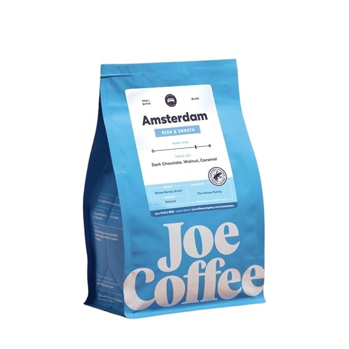 Amsterdam - Roasted by Joe Coffee Company - Whole Bean Coffee - 6 Ounce Bag