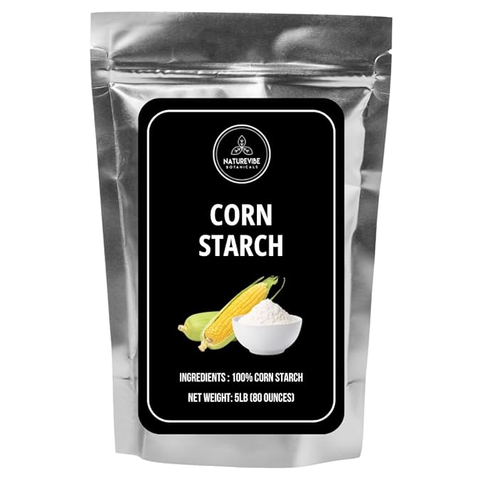 Naturevibe Botanicals Corn Starch 5lb Premium Quality | Used for Baking and as Thickener