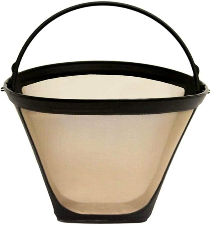 GoldTone Brand Reusable #4 Cone Coffee Filter fits Ninja Coffee Makers and Brewers. BPA-Free