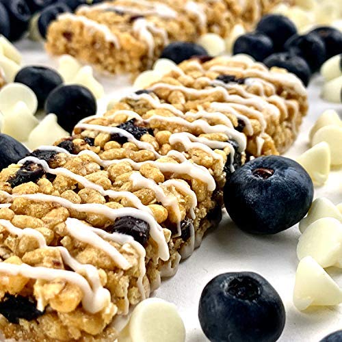 No Nuts! 100% Nut Free Dairy Free Vegan Protein Bars, Blueberry & Vanilla, Organic, Kosher, Egg-Free, Non-GMO & Dairy-Free Protein Bars