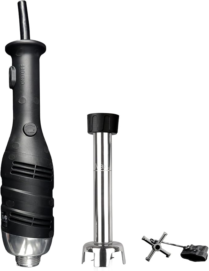 VONCI 280W Commercial Immersion Blender, Light Duty Hand Blender with Variable Speed 6000-20000RPM, Handheld Stick Mixer with 9.5" Detachable Shaft, Professional Blender for Restaurant Kitchen.