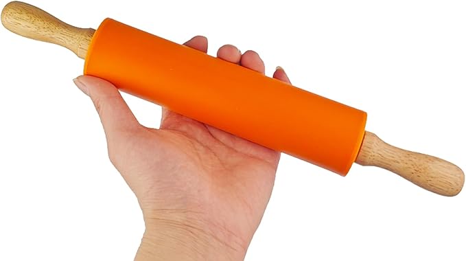 6 Pack Small Rolling Pin for Kids, Kids Rolling Pin for Home Kitchen (6 colors) (12 Inch)