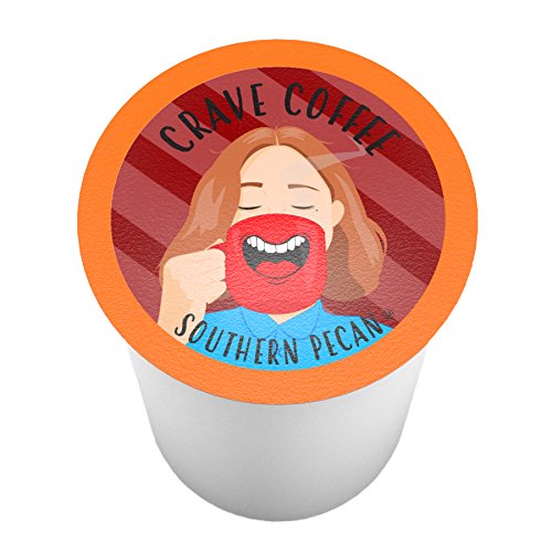 Crave Beverages Flavored Coffee Pods, Compatible with 2 K-Cup Brewers, Southern Pecan, 40 Count