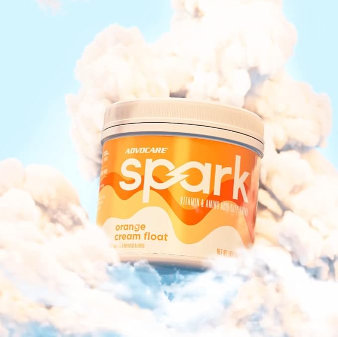 AdvoCare Spark - Energy Drink Mix - Vitamin & Amino Acid Supplement - Supports Energy & Focus - Portable Immune Support - Sugar-Free - Orange Cream Float (10.5 oz)