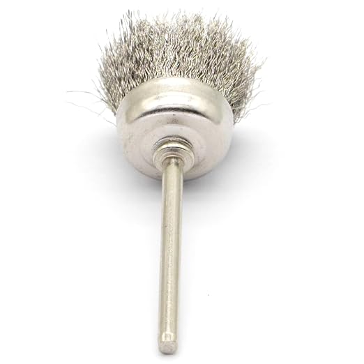 20PCS Wire Brushes - Metal Rust Removal, Polishing, Cleaning - 25mm Diameter, 3mm Shaft - Removes Burrs, Dust, and Oxide Layer - Handles Rough Surfaces - Designed for Industrial and DIY Enthusiasts
