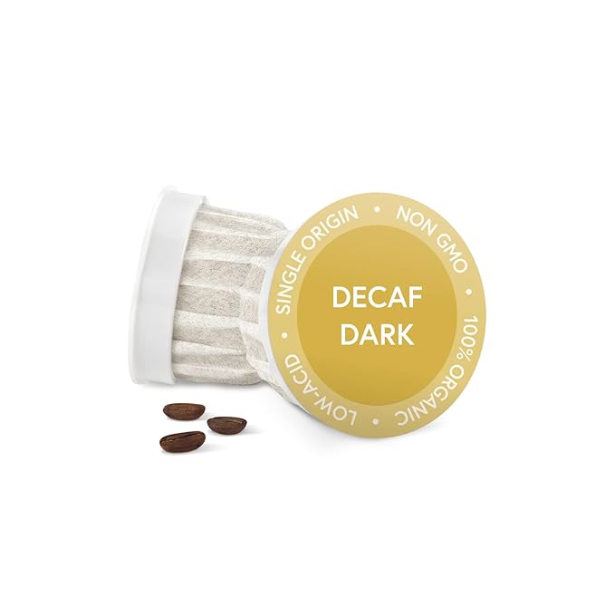 Fabula Coffee Pods Decaf Dark Roast - Low Acid - Single Origin - Mold Free - Non-GMO - Fair Trade - Kcup Compatible with Keurig & Keurig 2 Machines - 24 Count