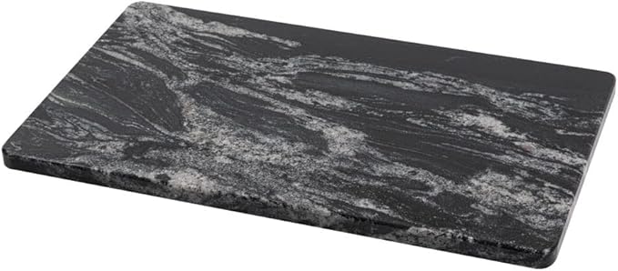 Natural Black Marble Pastry and Cutting Board, 12x20x0.7 Inch, Heavy for Dough Chocolate, Pack of 1