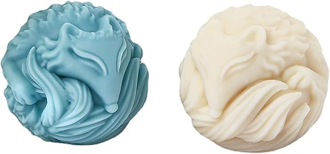 Fox Resin & Silicone Animal Molds - 3D Fox & Candle Molds for Soap & Candle Making