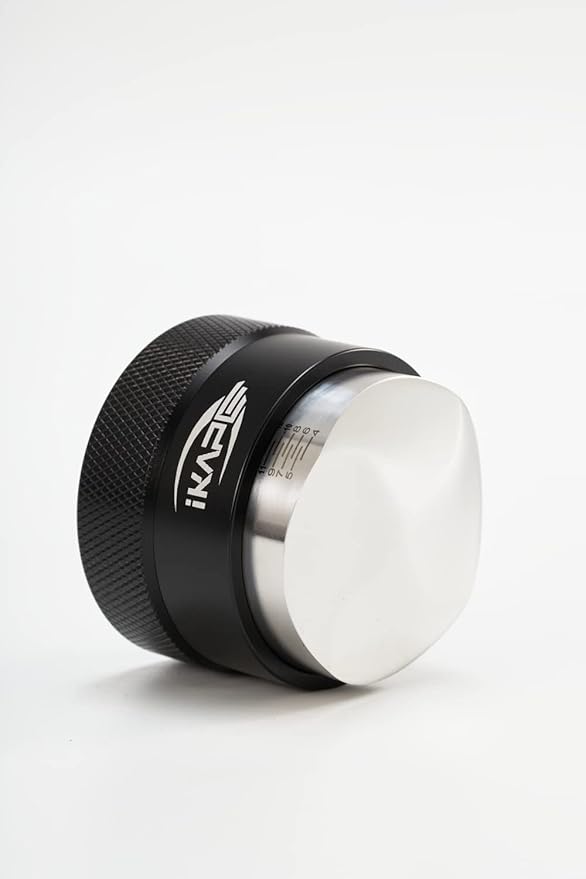 IKAPE Coffee Products, 58MM Coffee Distributor, Gravity Adaptive Espresso Distributor Fits All Over 58MM Espresso Portafilter, Compatible with 58.35MM Rancilio Bottomless Portafilter (Black)