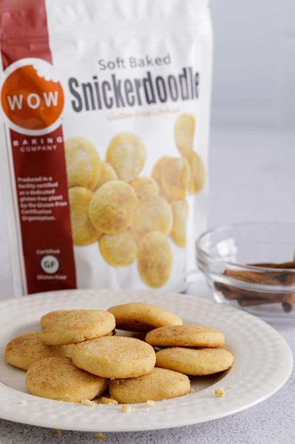 WOW Baking Company Gluten-Free Cookies, Snickerdoodle, 8 Ounce (Pack of 6)
