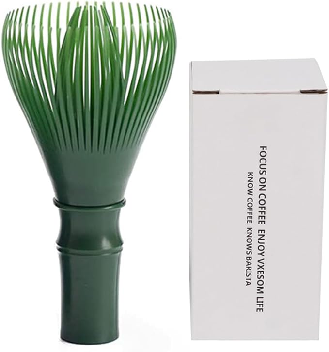 Traditional Matcha Whisk Reusable PP Resin Matcha Whisk Chasen Dishwasher Safe Matcha Stirrer Matcha Green Tea Powder Preparation Prepare Japanese Matcha Tea (Green)