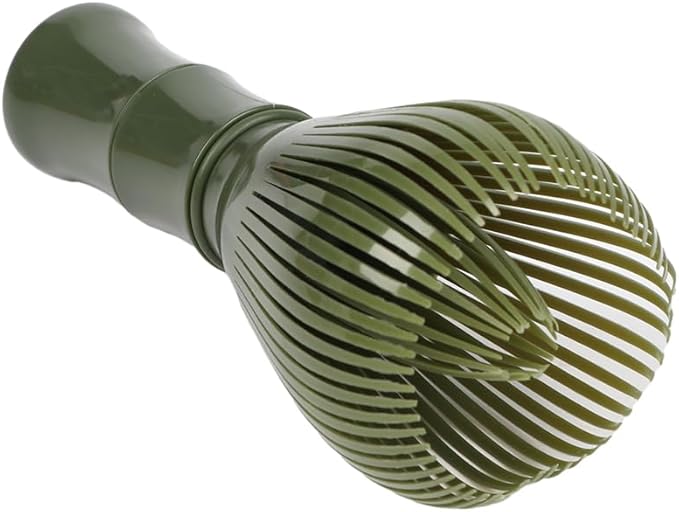 Traditional Matcha Whisk Reusable PP Resin Matcha Whisk Chasen Dishwasher Safe Matcha Stirrer Matcha Green Tea Powder Preparation Prepare Japanese Matcha Tea (Green)