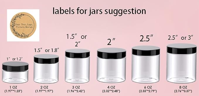 Custom Stickers Kraft Paper Labels Personalized Withe Text, Business Logo Customized Food Jars Labels Bakery Label Sticker Package Favor Canning Circle 100pcs (Style 11)