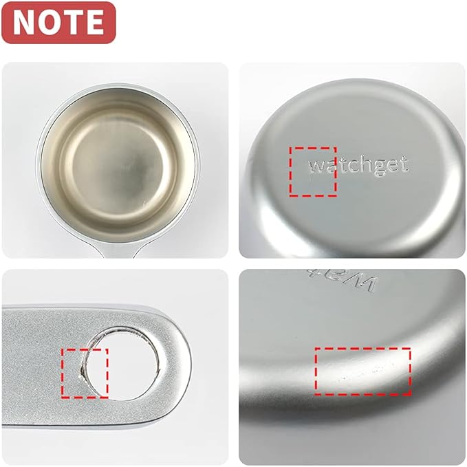 watchget Coffee Scoop 1 Tablespoon Metal Measuring Spoon for Coffee Beans, Ground Coffee, Tea, Milk, Short Handle Measuring Scoop Kitchen Tool