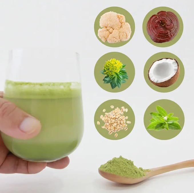Nourishment Rituals Green Tea Super Latte Matcha Powder | Authentic Japanese Instant Ceremonial Grade Matcha, Superfood Powder Blend - Pack of 1, 260g (12-Servings)