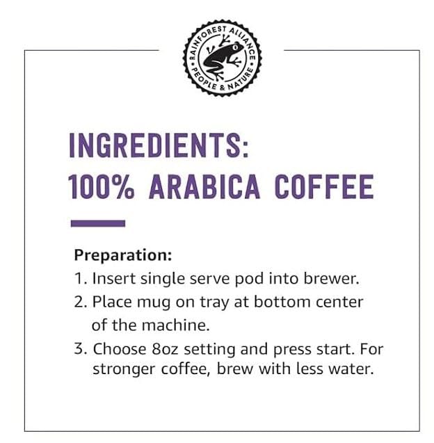 Amazon Brand - Solimo Medium Roast Coffee Pods, Kona Blend, Compatible with Keurig 2.0 K-Cup Brewers, 100 Count