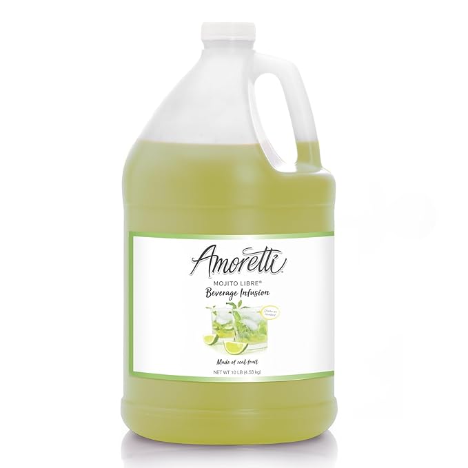 Amoretti - Mojito Libre Beverage Infusion - Drink Mix & Water Enhancer with Pump for Flavoring Cocktails, Waters, Teas, and other Beverages, Preservative Free