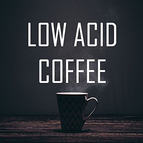 Low Acid Coffee, Blend of Natural Low Acidic Coffee, Ground, Medium Roast, Fresh Roasted, 11-ounces