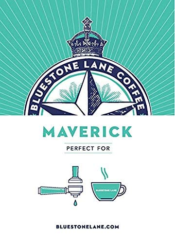 Bluestone Lane Ground Coffee, Maverick Espresso Blend, Medium Roast, 12 Ounce Bag